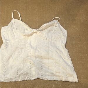 Old Navy White Lace Camisole Top
